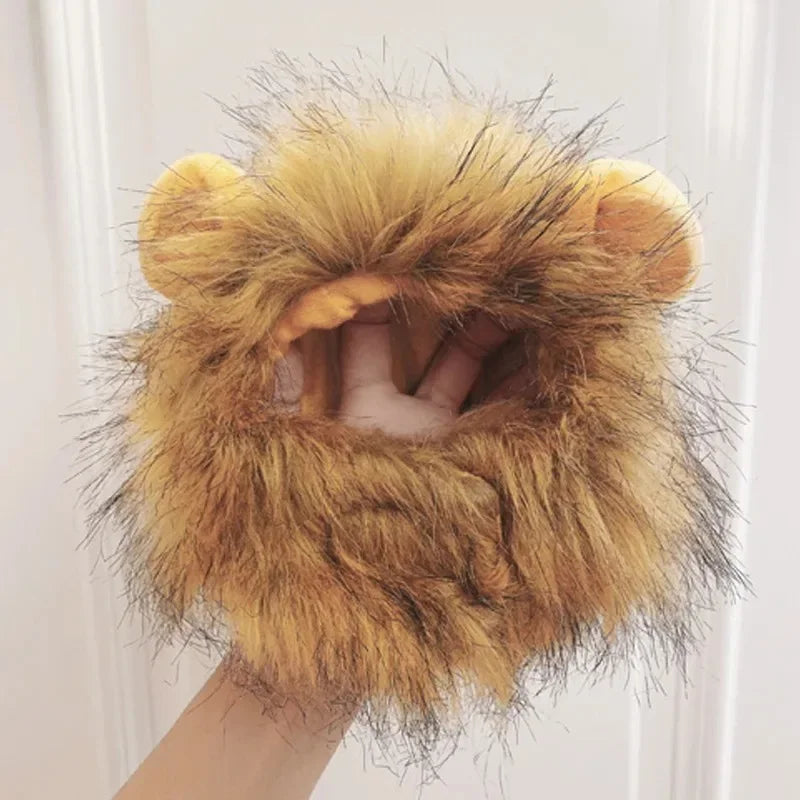 "Lion Mane Cat Costume: Perfect Cosplay for Small Cats and Kittens - Ideal for Halloween Parties and Decorations!"