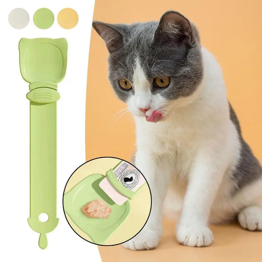 "Pet Feed Spoon: Ideal for Wet Treats, Liquid Food & Snacks - Perfect for Kittens!"