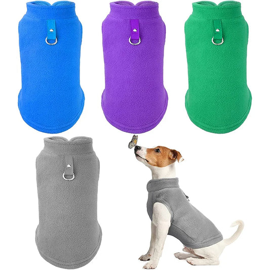 "Cozy Fleece Pullover for Dogs – Warm Winter Pajamas and Jumpsuit"