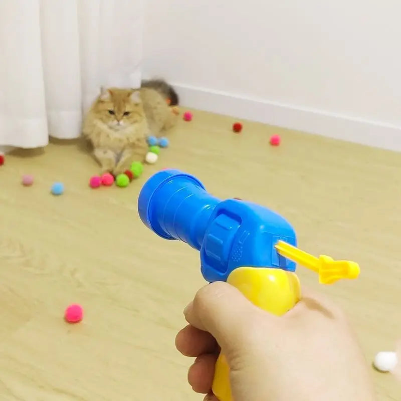 "Interactive Plush Ball Toys – Mini Pompoms for Kittens and Puppies"