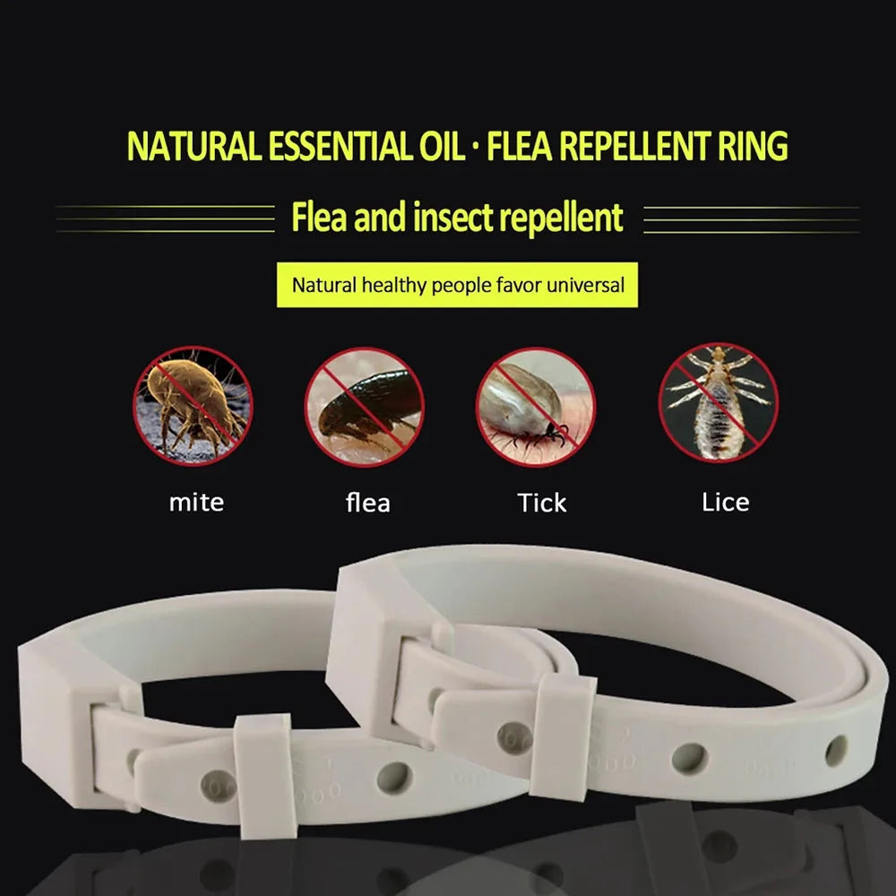 "Adjustable Anti-Flea and Tick Collar for Cats and Small Dogs – 8-Month Protection"