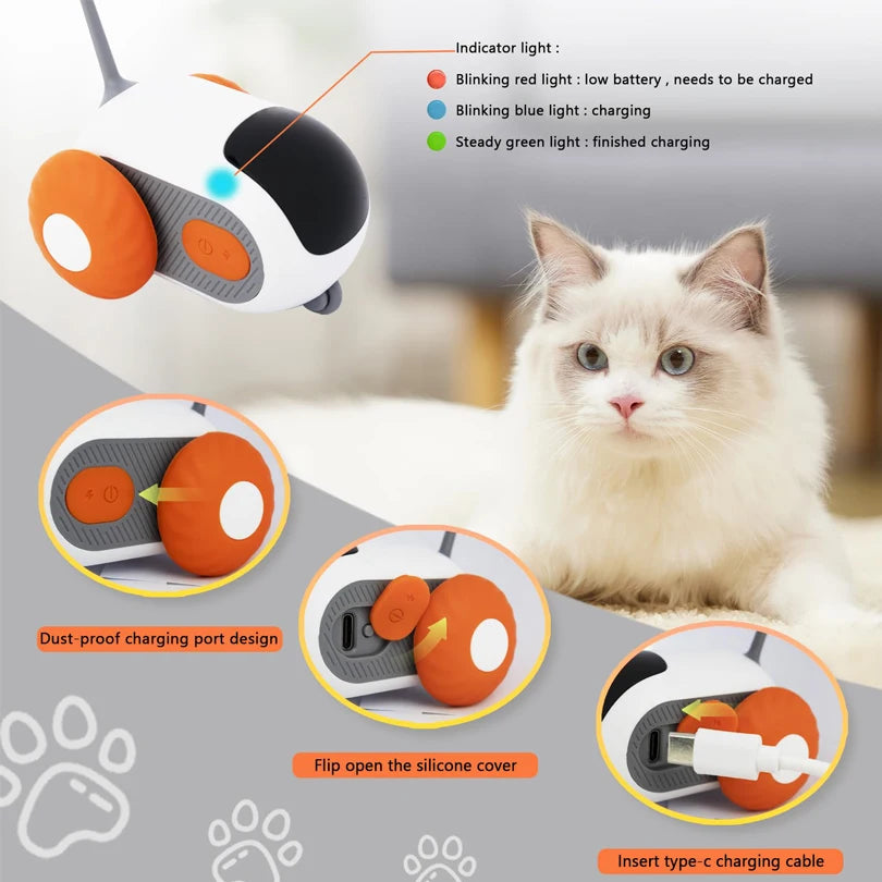 "Smart Interactive Car Toy: Fun & Training for Pets"